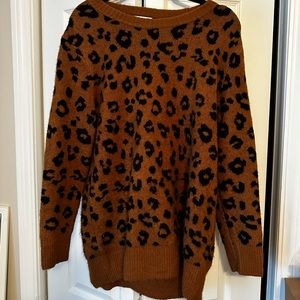 Old navy leopard sweater. Size 1x plus size